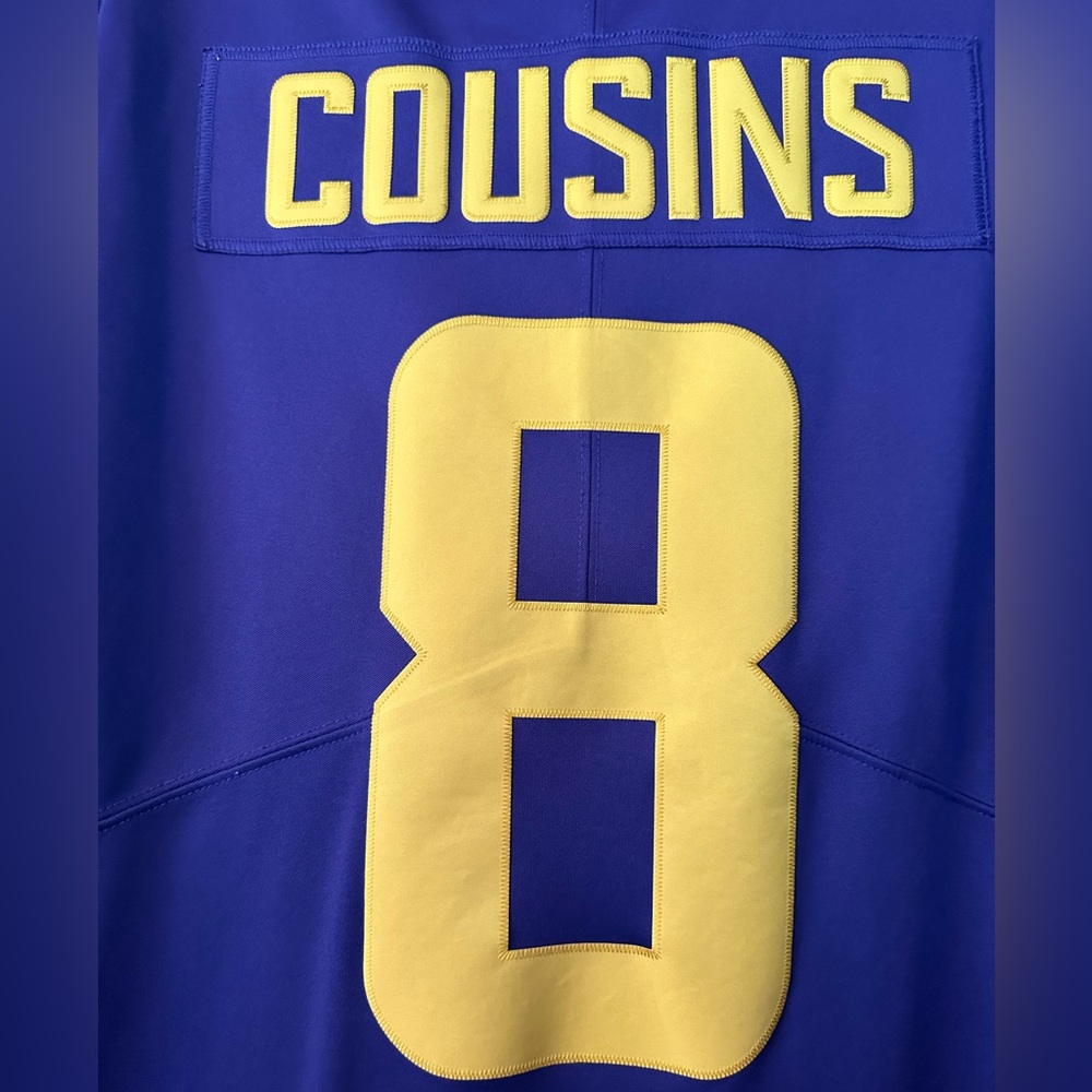 Minnesota Vikings fully embroidered jersey- #8 Kirk Cousins - size XXL - Picture 3 of 4
